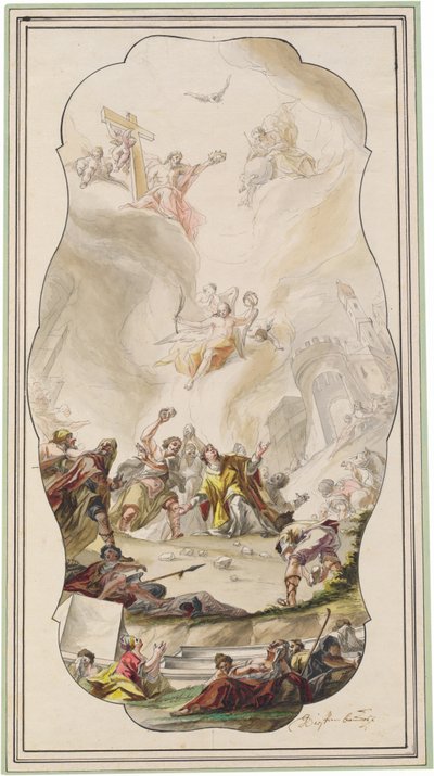 Steningen af Sankt Stefan af Johann Georg Dieffenbrunner