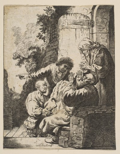 Josephs frakke bragt til Jacob, ca. 1633. af Johann Georg Hertel