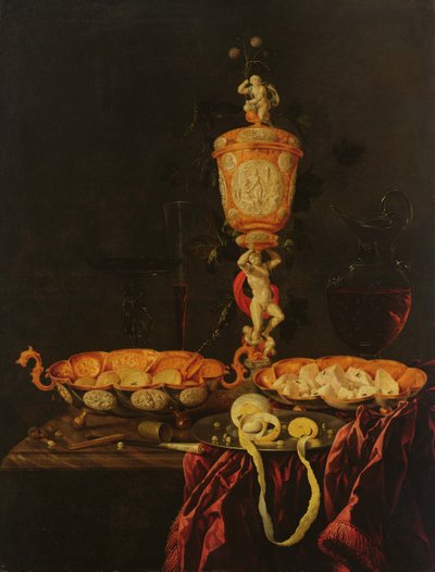 Stilleben med en bæger, 1676 af Johann Georg Hinz