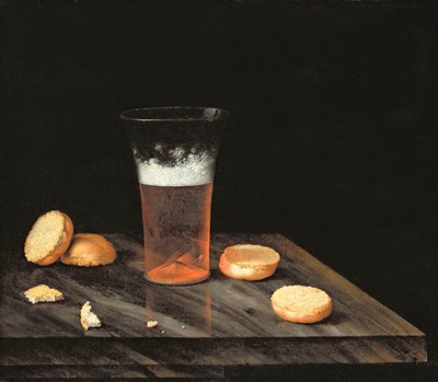 Stilleben med ølglas af Johann Georg Hinz