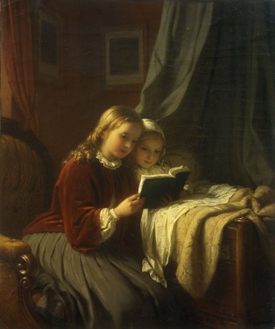 Bedtime Story, 1867 af Johann Georg Meyer