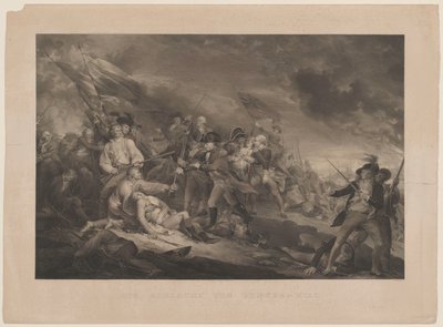 Slaget ved Bunkershill. J. Trumbull p. af Johann Georg Nordheim