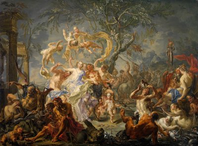 En allegori om vanstyre, 1720-61. af Johann Georg Platzer