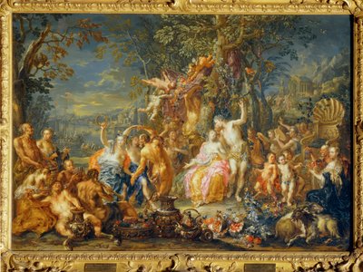 Bacchus og Ariadne ... af Johann Georg Platzer