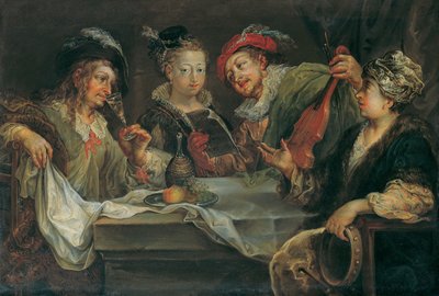 morskab efter maden af Johann Georg Platzer