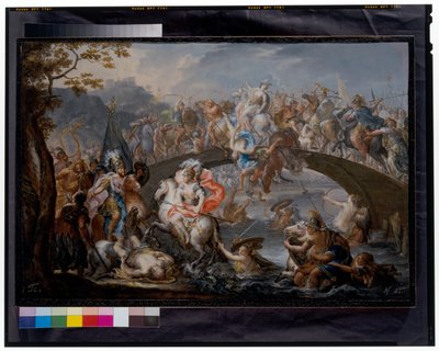 Slaget ved Amazonerne af Johann Georg Platzer