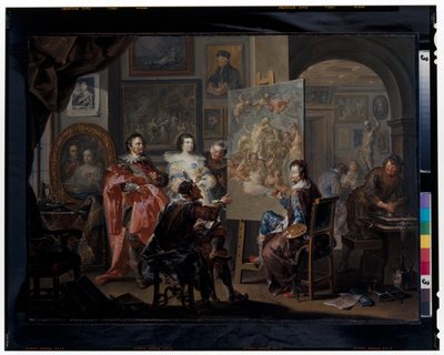 Malerens atelier af Johann Georg Platzer
