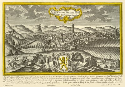Jena, c1740. af Johann Georg Ringlin