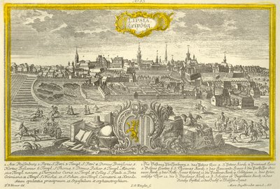 Leipzig, c1740. af Johann Georg Ringlin