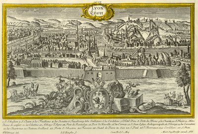 Lyons, c1740. af Johann Georg Ringlin