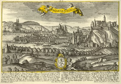 Passau, c1740. af Johann Georg Ringlin