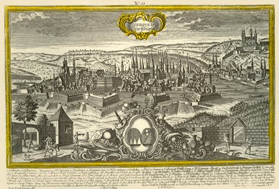 Würzburg, c1740. af Johann Georg Ringlin