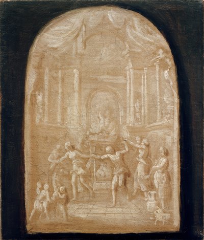 Dans rundt om offeralteret af Johann Georg Schütz