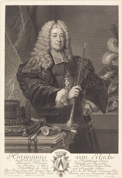 John af Erlach af Johann Georg Wille after Carlo Francesco Rusca, Cavalier