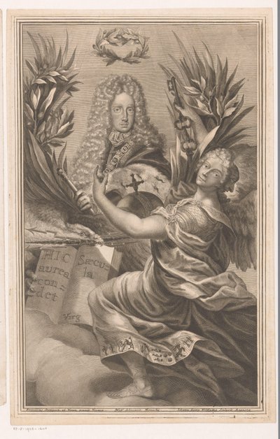 Portræt af en monark, muligvis Charles VI, hellig romersk kejser af Johann Georg Wolffgang