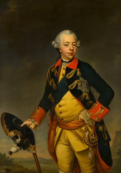 Portræt af Stadholder William V af Johann Georg Ziesenis