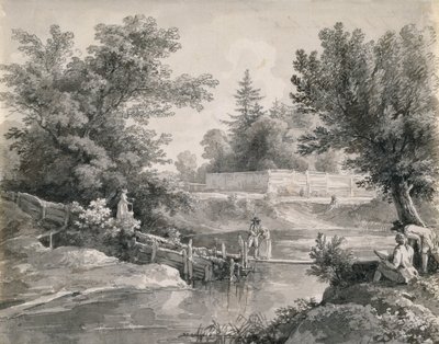 Ved Hirschanger i Den Engelske Have af Johann Georg von Dillis