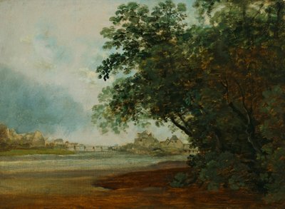 Isar mit Praterinsel af Johann Georg von Dillis