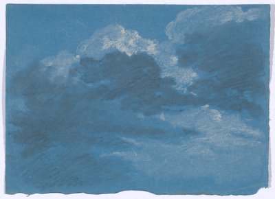 Wolkenstudie af Johann Georg von Dillis