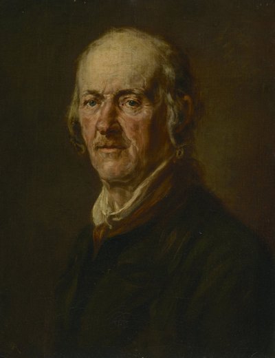 Portræt af en gammel mand af Johann Georg von Edlinger