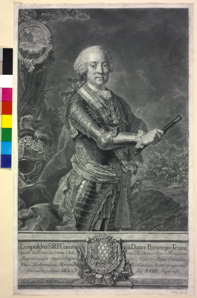 Leopold greve Daun af Johann Gottfried Haid