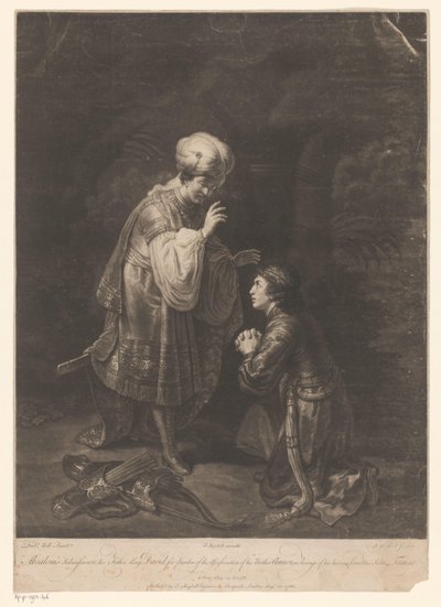 Davids og Absaloms forsoning af Johann Gottfried Haid