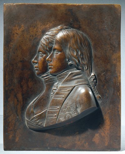 Frederik Vilhelm III. som kronprins med sin hustru Luise von Mecklenburg-Strelitz af Johann Gottfried Schadow