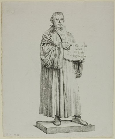 Luthers statue i Wittenberg af Johann Gottfried Schadow
