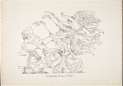 Forfølgelse af Orestes af Johann Gottfried Schadow