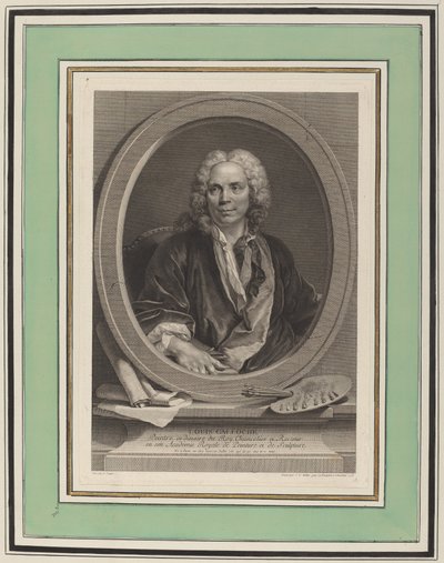 Louis Galloche af Johann Gotthard Müller, after Louis Tocqué