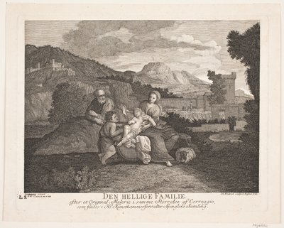 Den hellige familie af Johann Gottlieb Friedrich
