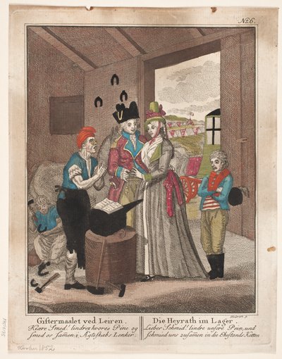 Brylluppet på Leiren af Johann Gottlieb Friedrich