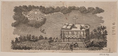 Vignet Gebhardi og Christiani "Kongerigerne Danmarks og Norges samt Hertugdømmerne Slesvigs og Holsteens Historie indtil vore tider" af Johann Gottlieb Friedrich