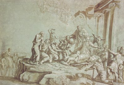 Tilbedelse af hyrderne af Johann Gottlieb Prestel