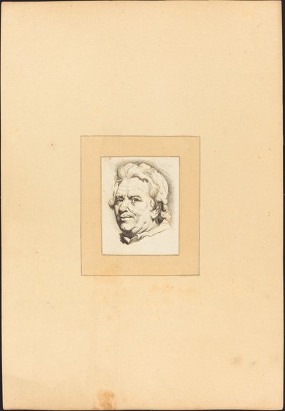 Leder af en mand af Johann Gottlieb Prestel after Anton Joseph Prenner