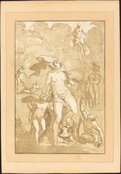 Venus af Johann Gottlieb Prestel after Jacopo Ligozzi