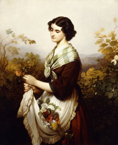 Den sidste rose; Den sidste rose, 1865 af Johann Grund