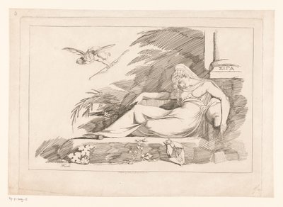 Sovende kvinde med Amor af Johann Heinrich Füssli