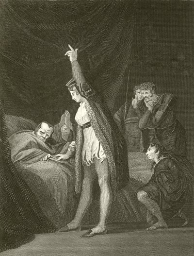 Kardinal Beauforts død af Johann Heinrich Füssli