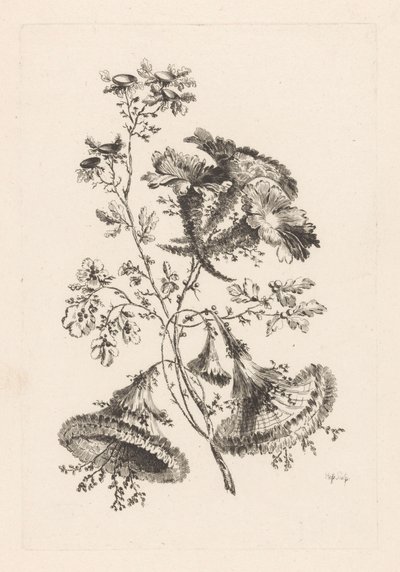 Trekantede blomster Fleures Baroque (serietitel) af Johann Heinrich  Hess