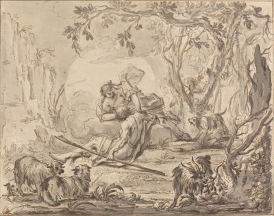 Diana og Endymion af Johann Heinrich Keller