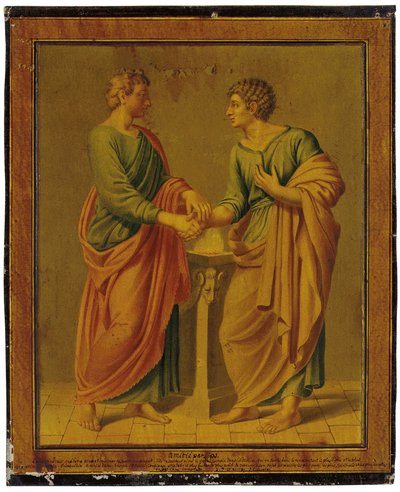 En allegori om venskab, 1789 af Johann Heinrich Lips