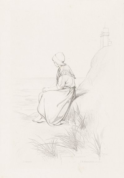 Pige i klitterne Havets børn (serietitel) af Johann Heinrich Maria Hubert Rennefeld