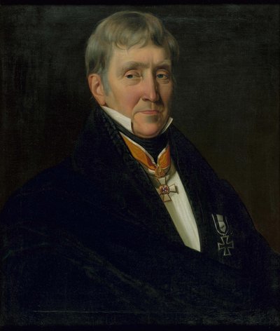 Portræt af Franz Gerhard Wegeler 1765-1848, 1839. af Johann Heinrich Richter