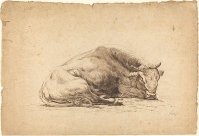 En Tyr, der sover af Johann Heinrich Roos