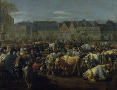 En kvægmesse af Johann Heinrich Roos