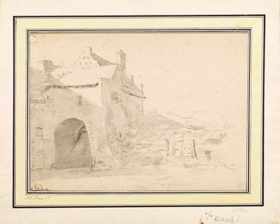 Arkitektstudie af Johann Heinrich Roos