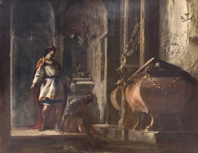 Saul og heksen fra Endor af Johann Heinrich Schonfeldt