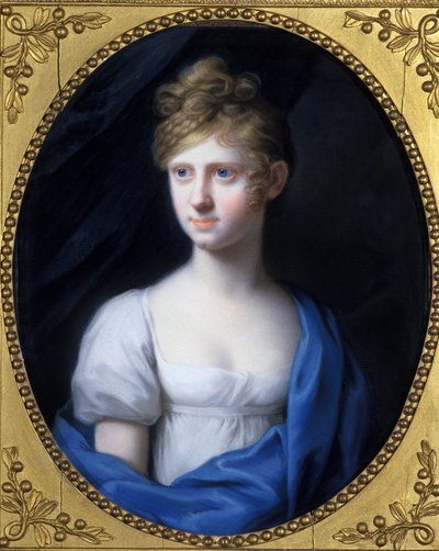 Amalie Adelheid Luise Therese Caroline Prinsesse af Sachsen-Meiningen, ca. 1808 af Johann Heinrich Schroder