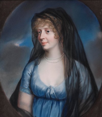 Johann Heinrich Schröder - Prinsesse Luise von Stolberg-Gedern, enkehertuginde af Sachsen-Meiningen af Johann Heinrich Schroder